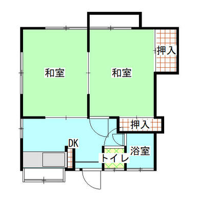 広く使いたい時は戸を開けて、別々に過ごしたい時は戸を閉める。使い方自在の間取りです！