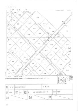 物件公図。当該地は１－１です。