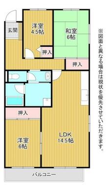 ※３０１号室の間取りです