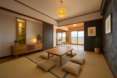 和室でまったりのイメージがわきますね