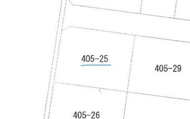 公図です。解体更地渡しです。二面道路に面しています。