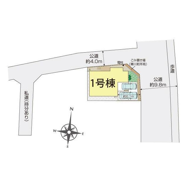 寒川町一之宮8丁目1棟 区画図