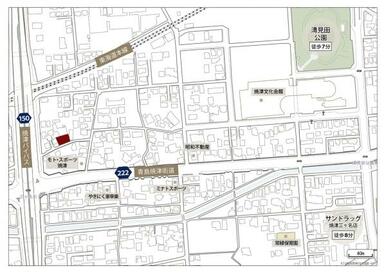 現地周辺案内図