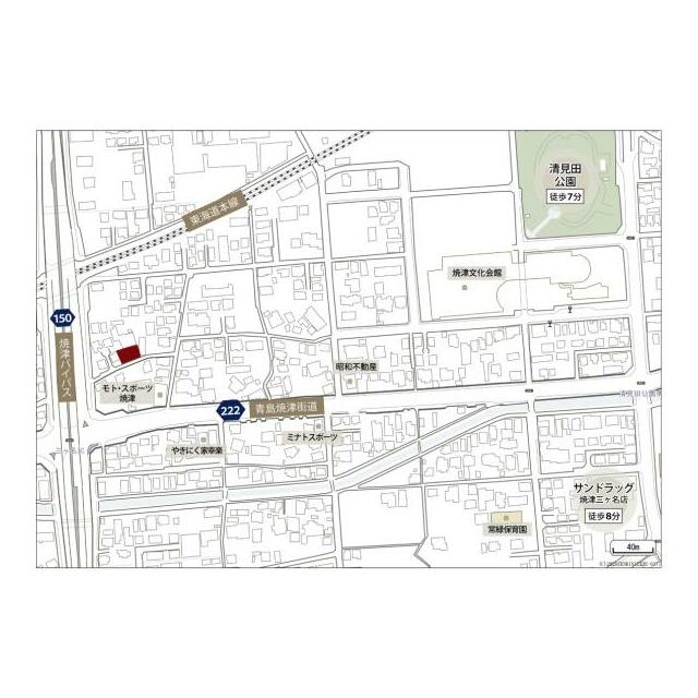 現地周辺案内図