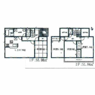 ４ＳＬＤＫ　リビング１６帖　２階２部屋納戸あり　多趣味の方や荷物の多い方、子育て世代に嬉しい♪