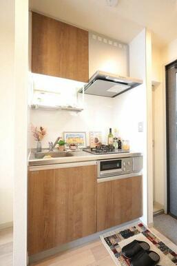 【キッチン】２口ビルトインコンロ付きのキッチン♪※設えはイメージです。