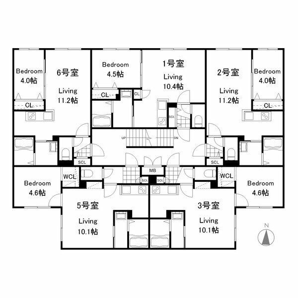 Lapis lazuli発寒 206 1LDK 札幌市西区の貸マンションの