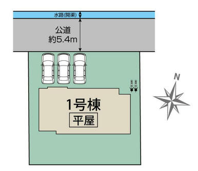 矢板市東町1棟 区画図