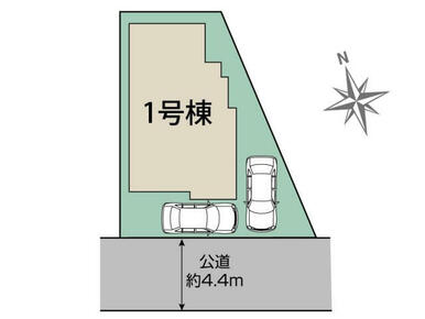 一宮市時之島寺前1棟 区画図