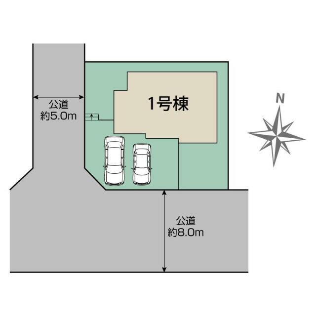牛久市田宮町15期1棟 区画図