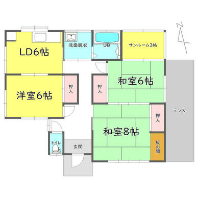 ３ＤＫ戸建です。