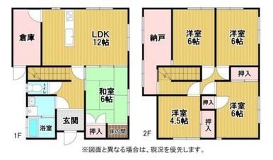 ５ＬＤＫ・納戸・倉庫・駐車場２台付きとファミリーにおすすめの物件です！