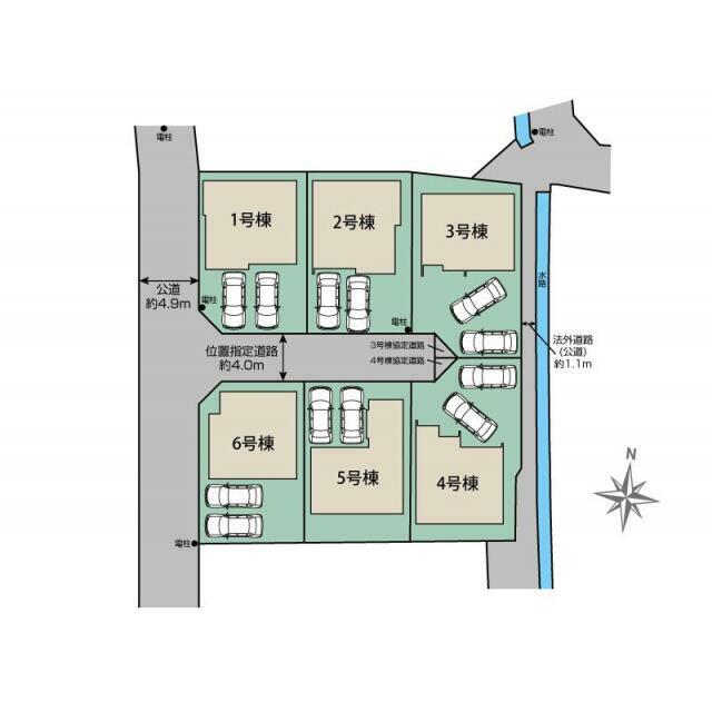 福岡市早良区重留7丁目6区画 区画図