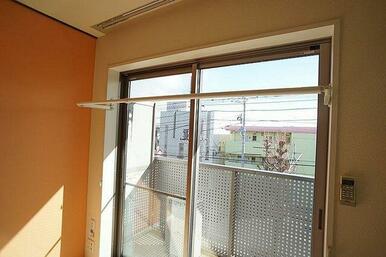 室内物干しあり