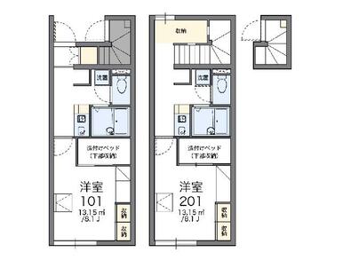 代表的な間取のため実際の間取とは異なる場合があります