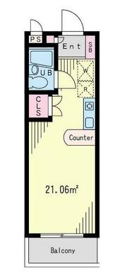 実際のお部屋は図面と反転になります。