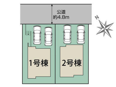 福岡市東区高美台3丁目2期2棟 区画図