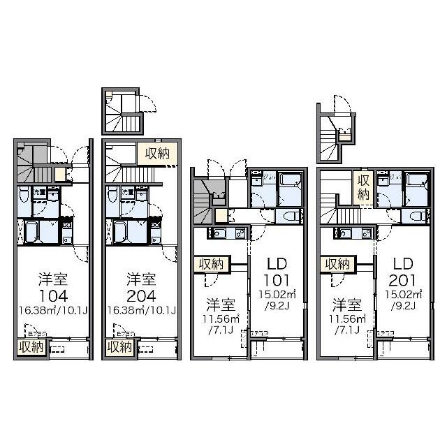 代表的な間取のため実際の間取とは異なる場合があります