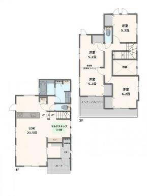 2号棟・3～4LDK+マルチスキップ