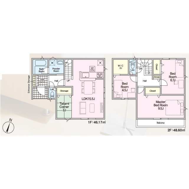 物件画像 福岡市南区 曰佐３丁目 (井尻駅) 2階建 3LDK
