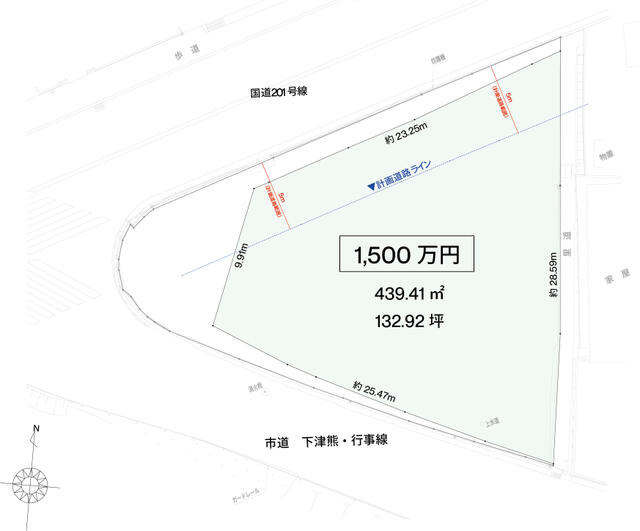 物件画像 行橋市 大字下津熊 (行橋駅) 住宅用地