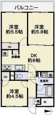 反転タイプ（図面と現況が異なる場合は現況を優先とします）