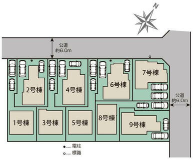 羽村緑ヶ丘9棟 区画図