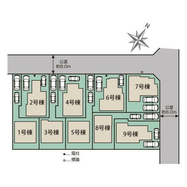 羽村緑ヶ丘9棟 区画図