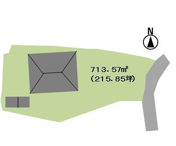 ■土地面積：７１３．５７㎡（２１５．８５坪）