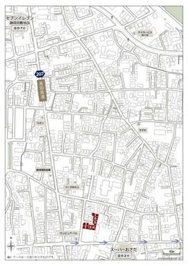 現地周辺案内図