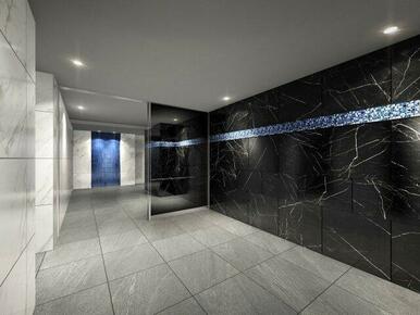 落ち着いたロビーです