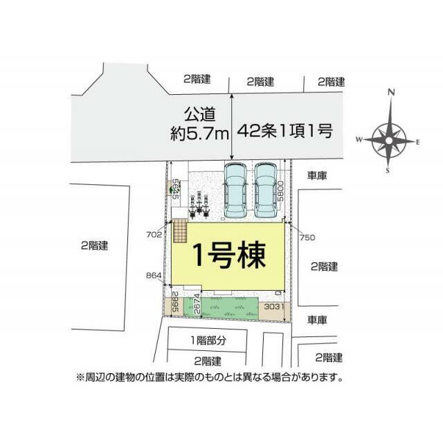 ふじみ野市仲3丁目1棟 区画図