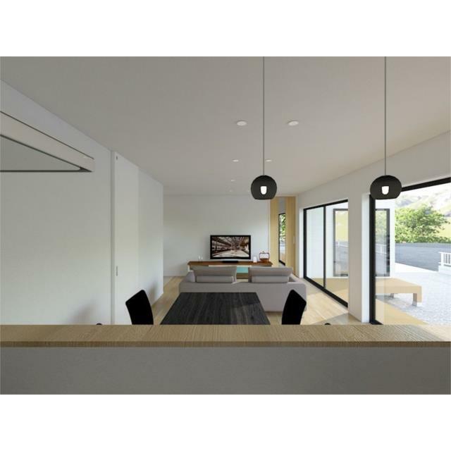 会話をしながら作業ができる対面キッチンと、水回りがまとまった動線で、快適な暮らしをサポートします。