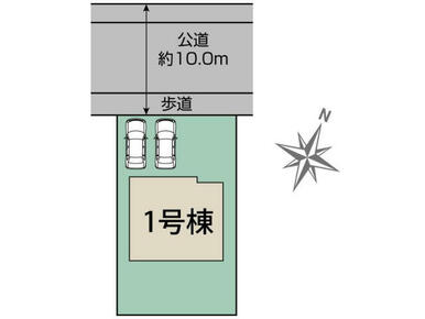 仙台市青葉区東勝山3丁目1棟 区画図