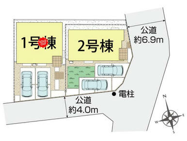 三島市谷田2棟 区画図