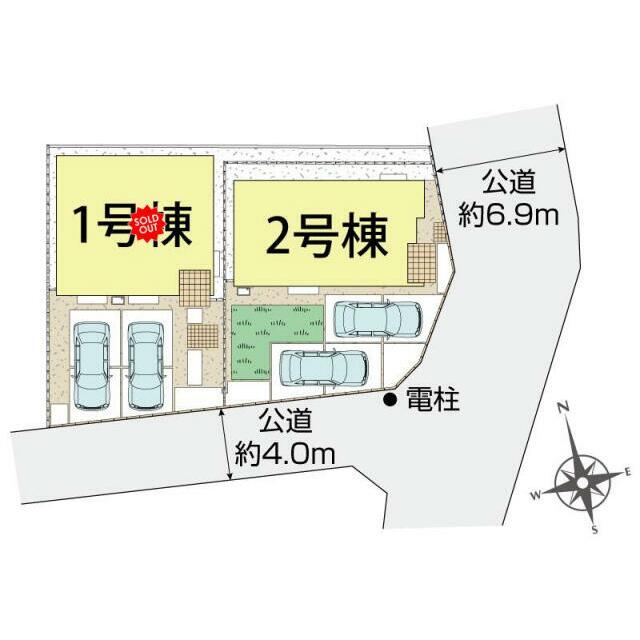 三島市谷田2棟 区画図
