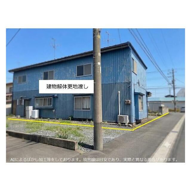 北西側より敷地を撮影