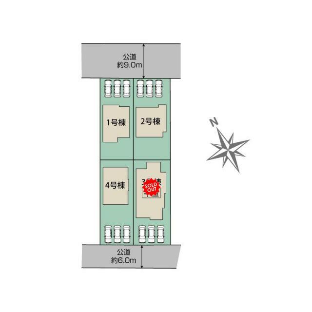 深谷市上柴町西1丁目4棟 区画図