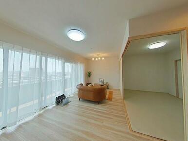 和室の引戸を開けることで、空間にゆとりが生まれます！