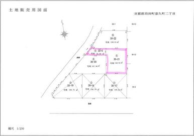 区画全体の間取り図　場所は５号地です