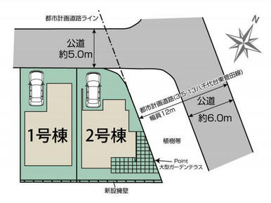 八千代市八千代台北11丁目2棟 区画図