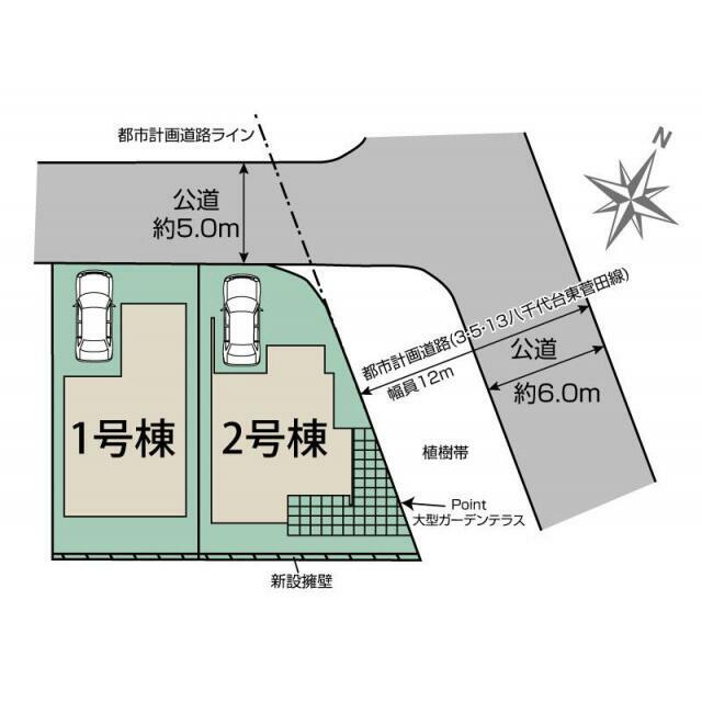 八千代市八千代台北11丁目2棟 区画図