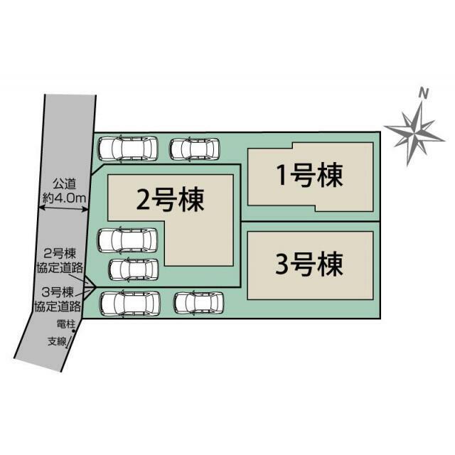 川口市源左衛門新田3棟 区画図