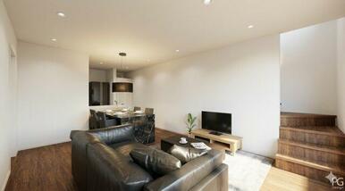 ＬＤＫ１6.5帖と広々しており、家族団らんの空間に！