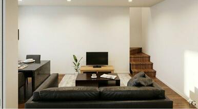 カウンターキッチンからリビングが見渡せお子様の様子を見ながら料理ができます♪