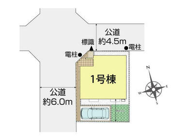 船橋市芝山1丁目1棟 区画図