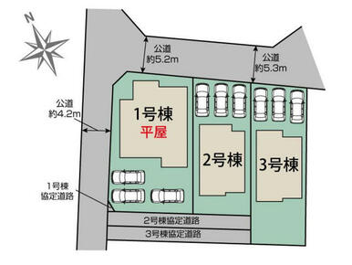みどり市大間々町大間々3棟 区画図