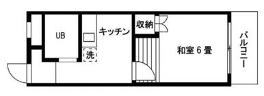 和室６畳　収納スペース　ガスキッチン　給湯器交換