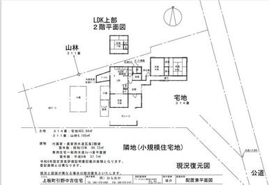 家の裏に見える山林もついてます！