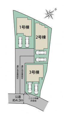 安佐北区可部8丁目3棟　区画図